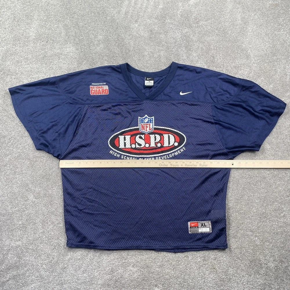 NFL Football High School Player Development Jersey Nike Men's Size‎ XL Navy Blue